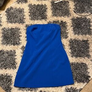 a new day Vibrant Blue Strapless Dress